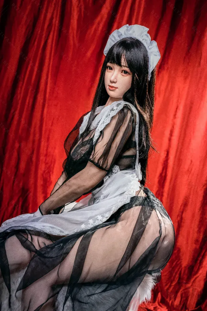 155cm (5ft1) G-Cup Realistic Silicone Head + TPE Body Hybrid Sex Doll Diedou, Head Diedou